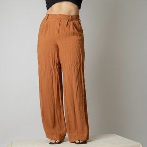 A New Day High Waisted Wide Leg Linen Trousers